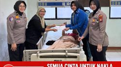 Semua Cinta untuk Nakla, Polwan dan Bhayangkari Polres Bulukumba Jenguk dan Doakan Nakla.