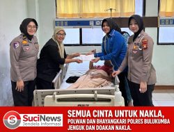 Semua Cinta untuk Nakla, Polwan dan Bhayangkari Polres Bulukumba Jenguk dan Doakan Nakla.
