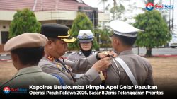 Kapolres Bulukumba Pimpin Apel Gelar Pasukan Operasi Patuh Pallawa 2026, Sasar 8 Jenis Pelanggaran Prioritas